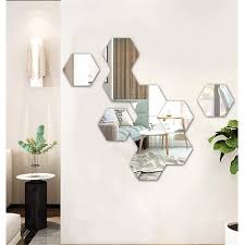 3D Mirror Wall 3D Aryclic hexagon 12 piece
