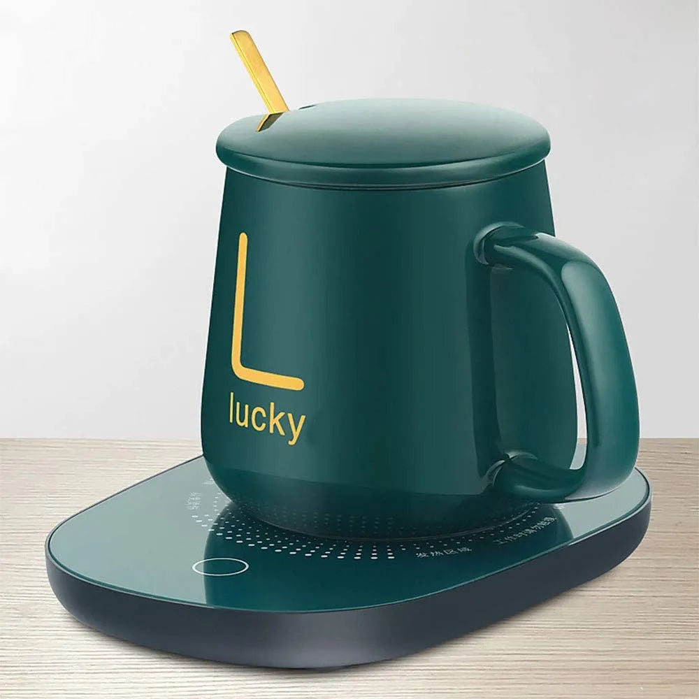 1 PCS Electric Heated Coffee Mug Heating Coaster for Home & Office